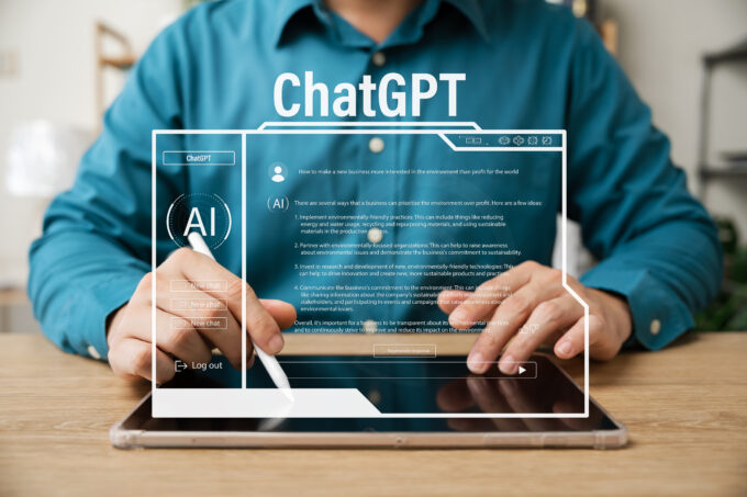 Humain utilisant chatGPT