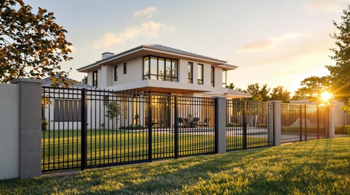 Maison avec protection périmétrique