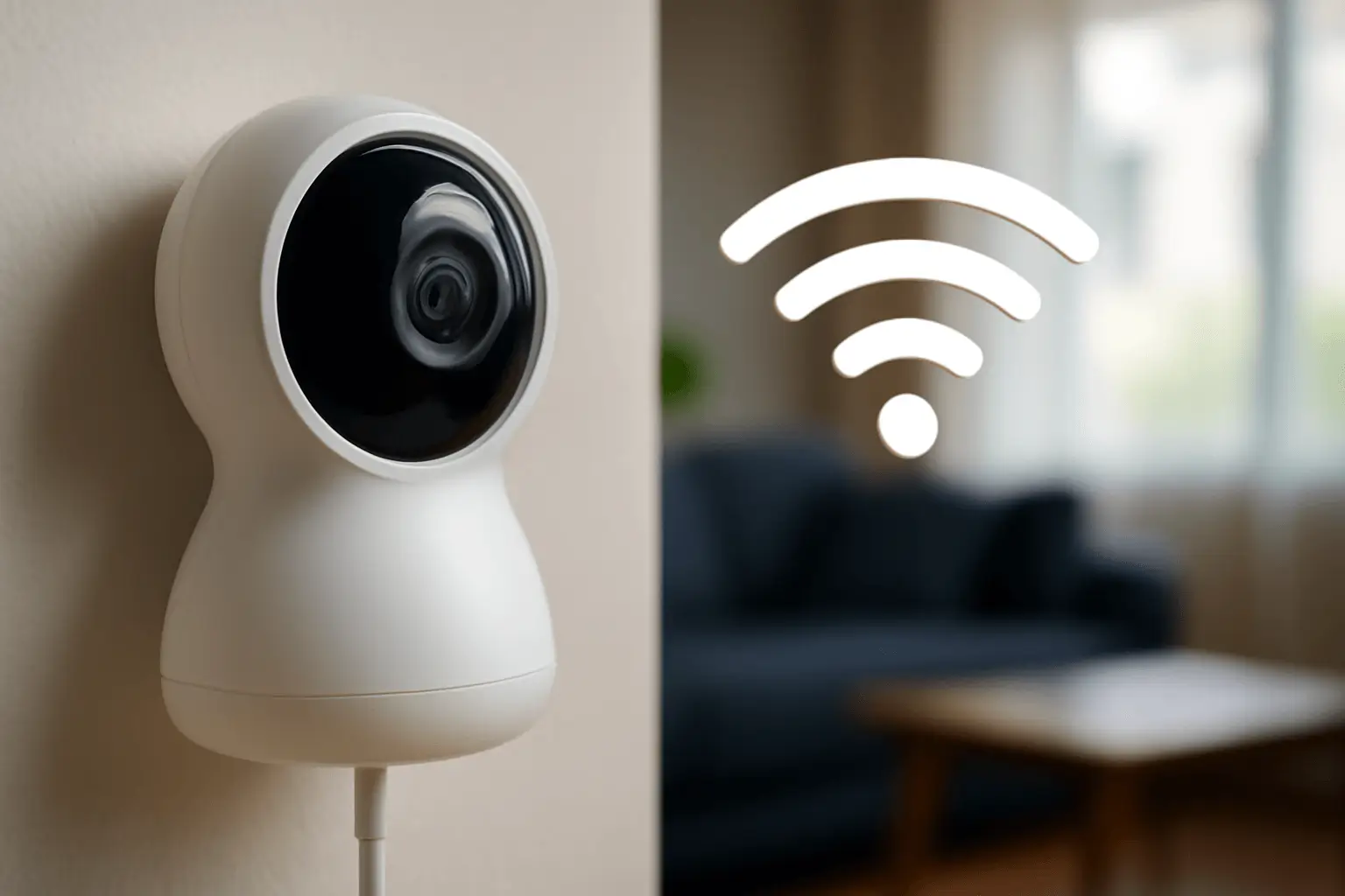 Image d'une caméra connectée grâce à la wifi