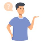 Homme se posant une question