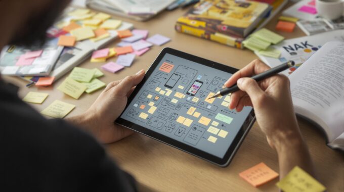 Personnes en train de créer une application