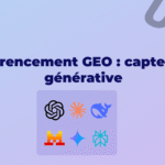 Illustration sur le référencement GEO avec dégradé de couleur UDLT.